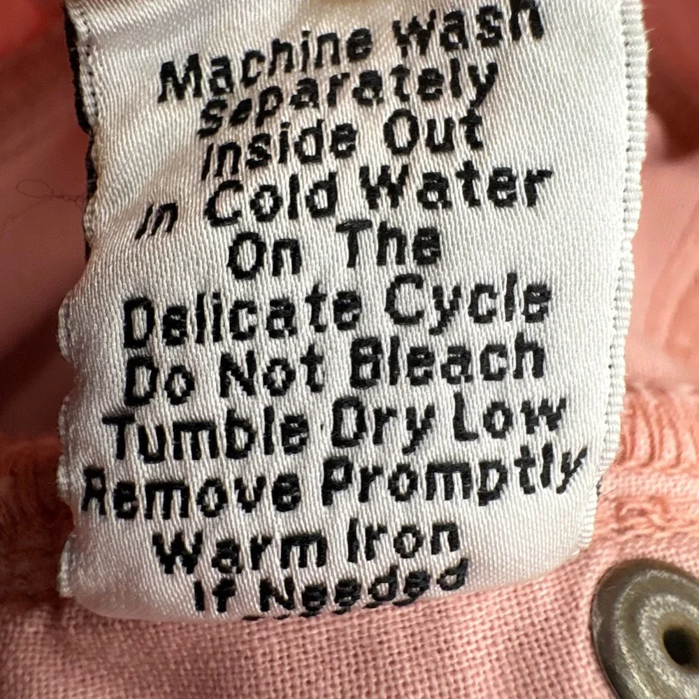 Cabi Nectar Pink Denim Jeans Style 230‎ Women Size 6 Straight Leg Cotton Blend